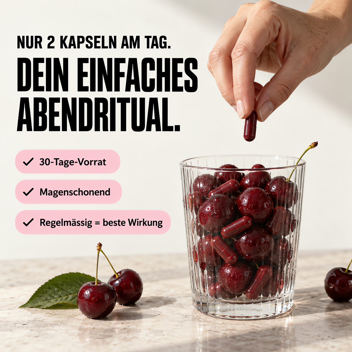 Nur 2 Kapseln am Tag – dein einfaches Abendritual