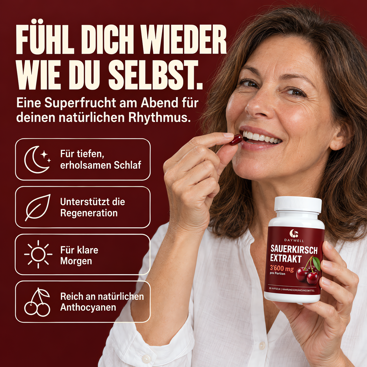 Fühl dich wieder wie du selbst – Daywell am Abend